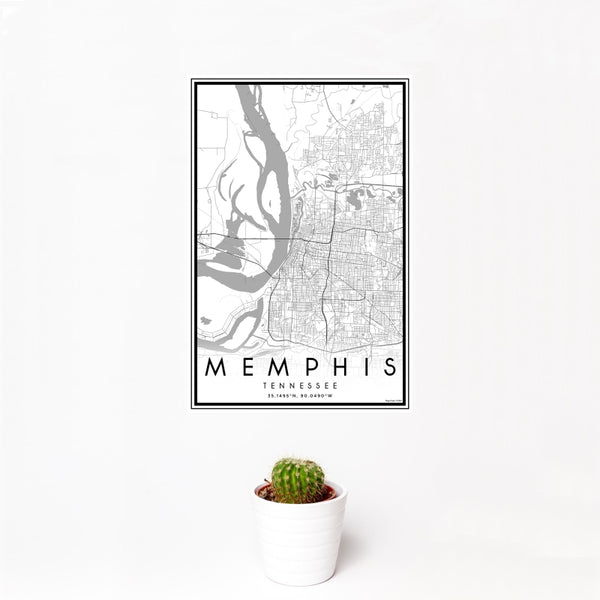 Memphis - Tennessee Classic Map Print
