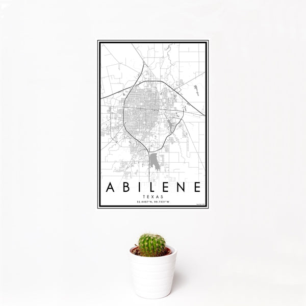 Abilene - Texas Classic Map Print