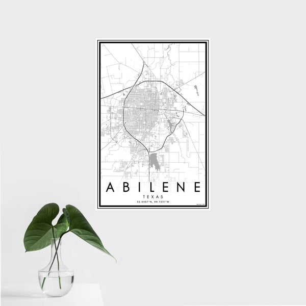 Abilene - Texas Classic Map Print