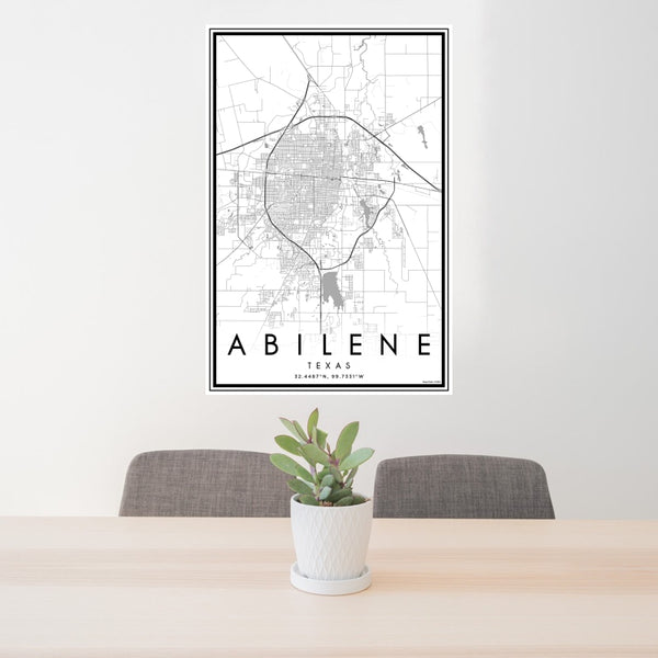 Abilene - Texas Classic Map Print