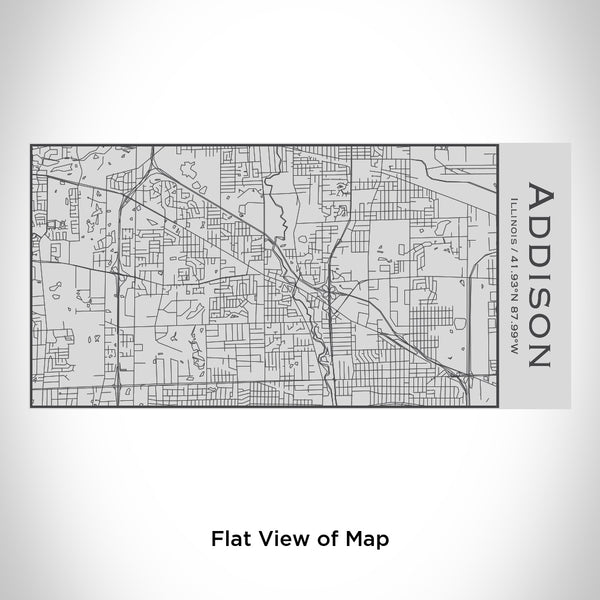 Addison - Illinois Map Insulated Bottle