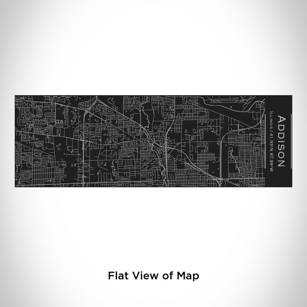 Addison - Illinois Map Insulated Cup in Matte Black