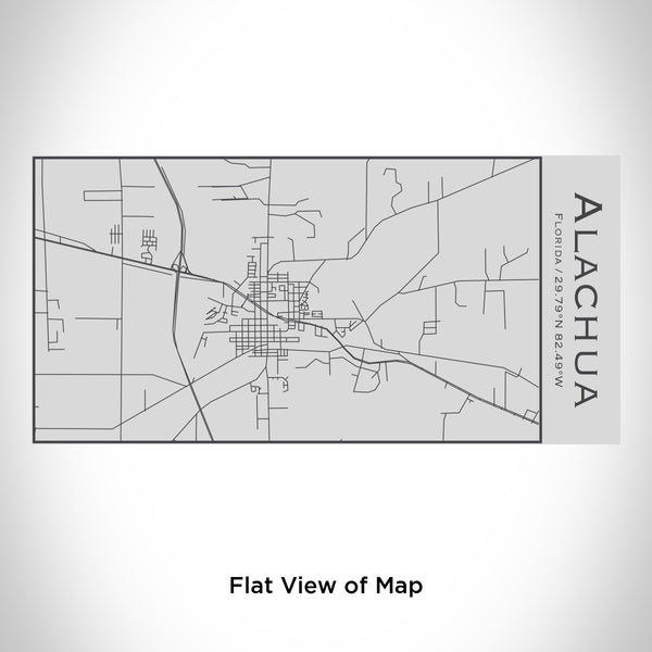 Rendered View of Alachua Florida Map Engraving on 17oz Stainless Steel Insulated Cola Bottle
