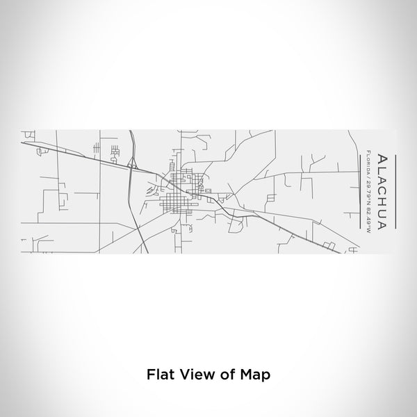 Rendered View of Alachua Florida Map Engraving on 10oz Stainless Steel Insulated Cup with Sliding Lid in White