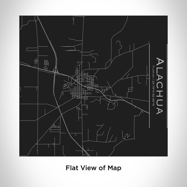 Rendered View of Alachua Florida Map Engraving on 17oz Stainless Steel Insulated Tumbler in Black