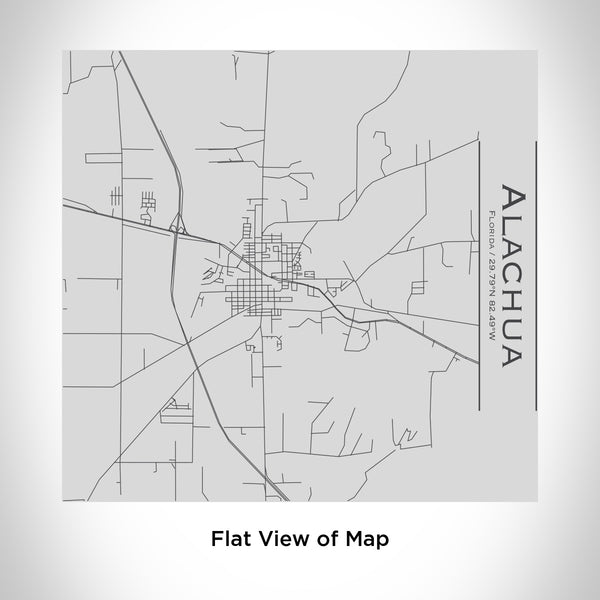 Rendered View of Alachua Florida Map Engraving on 17oz Stainless Steel Insulated Tumbler