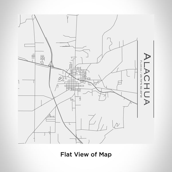 Rendered View of Alachua Florida Map Engraving on 17oz Stainless Steel Insulated Tumbler in White