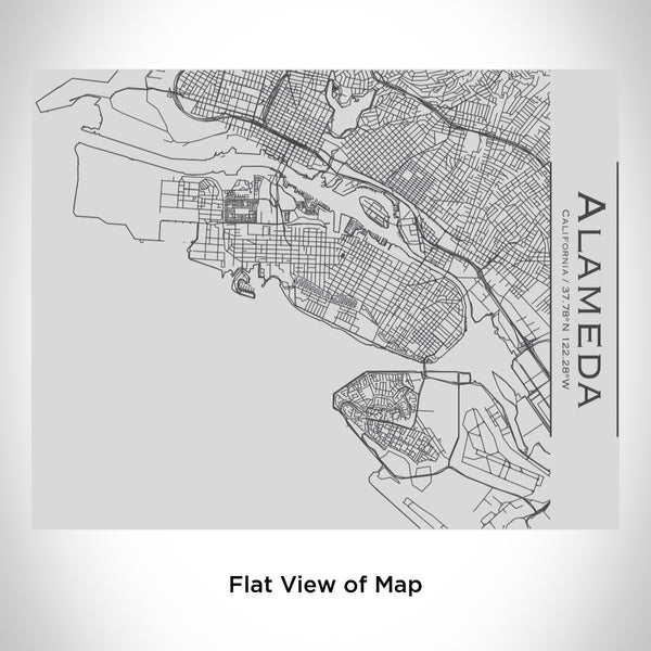Alameda - California Map Bottle with Bamboo Top