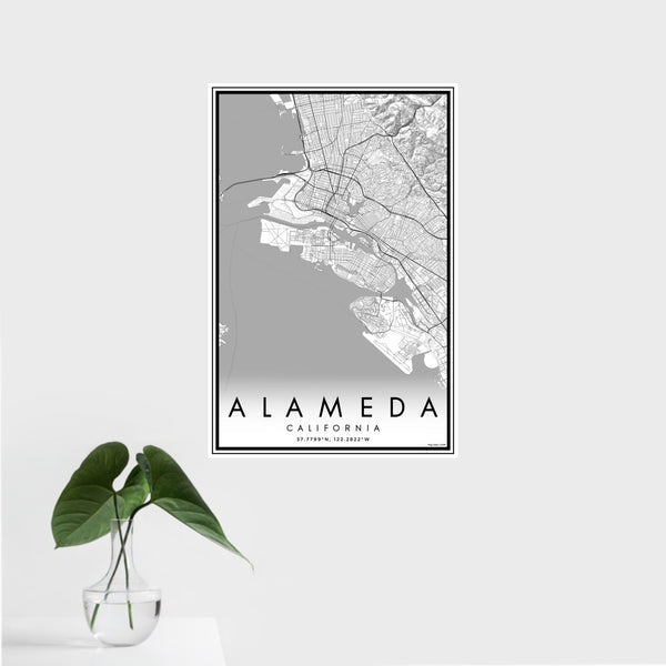 Alameda - California Classic Map Print