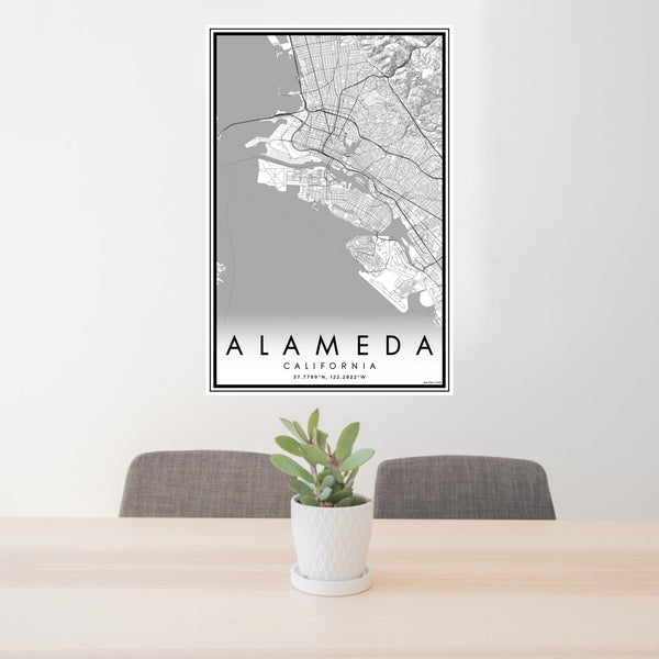 Alameda - California Classic Map Print