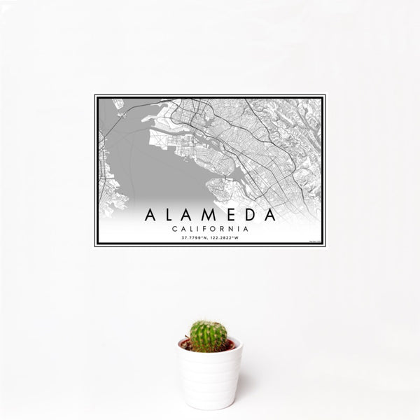 Alameda - California Classic Map Print
