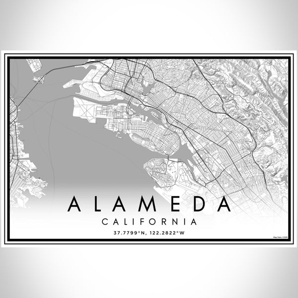 Alameda - California Classic Map Print