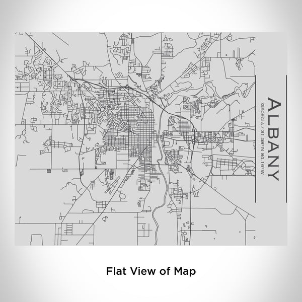 Albany - Georgia Map Bottle with Bamboo Top