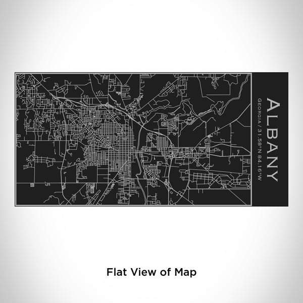 Albany - Georgia Map Insulated Bottle in Matte Black