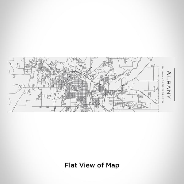 Rendered View of Albany Georgia Map Engraving on 10oz Stainless Steel Insulated Cup with Sliding Lid in White
