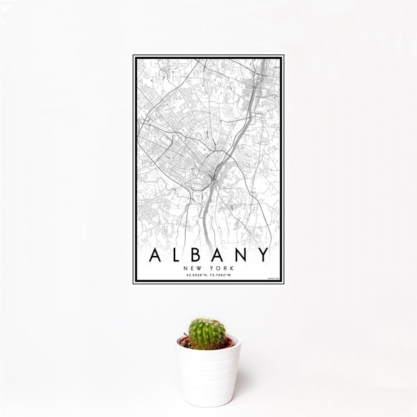 Albany - New York Classic Map Print