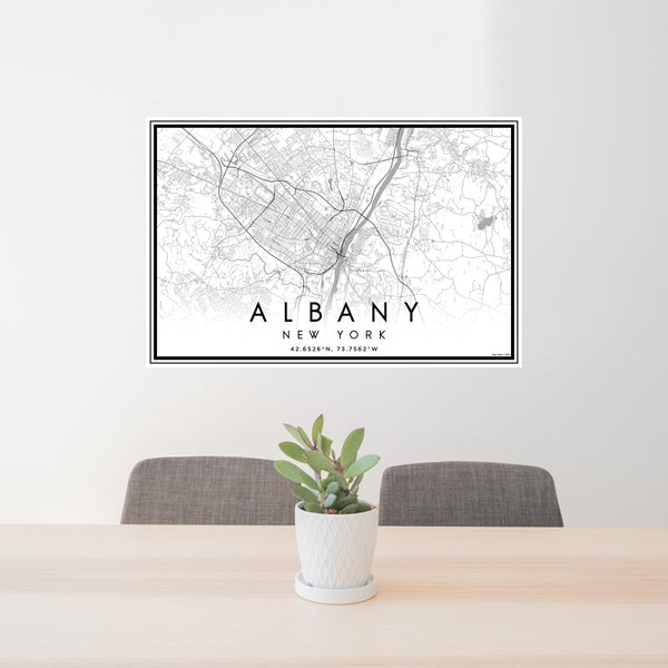 Albany - New York Classic Map Print