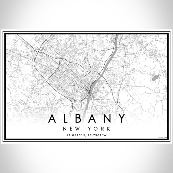 Albany - New York Classic Map Print