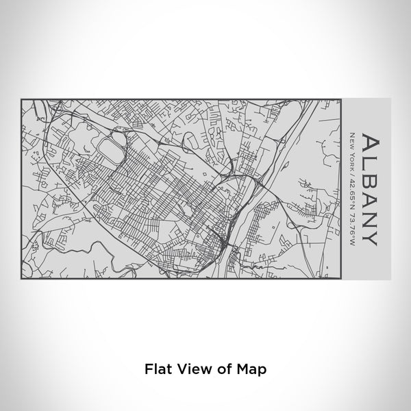 Albany - New York Map Insulated Bottle