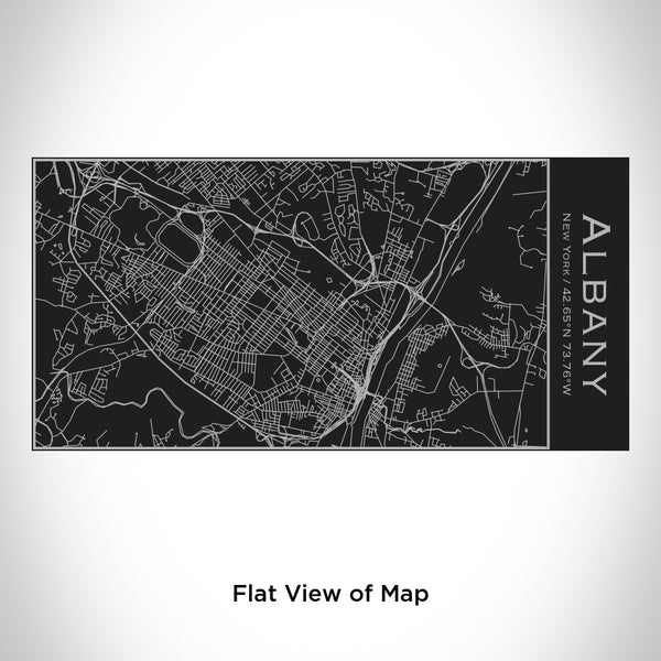 Albany - New York Map Insulated Bottle in Matte Black