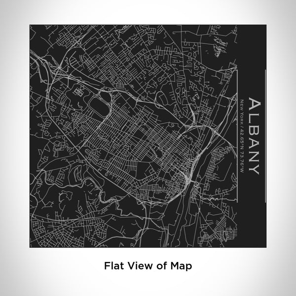 Albany - New York Map Tumbler in Matte Black