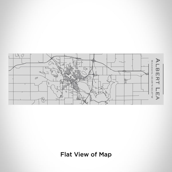 Rendered View of Albert Lea Minnesota Map Engraving on 10oz Stainless Steel Insulated Cup with Sipping Lid