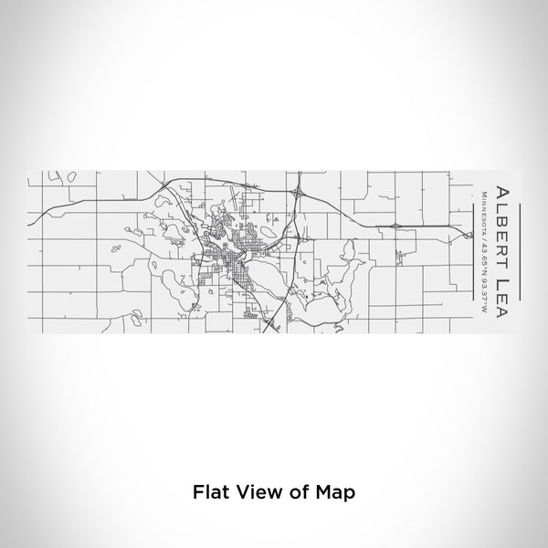 Rendered View of Albert Lea Minnesota Map Engraving on 10oz Stainless Steel Insulated Cup with Sliding Lid in White