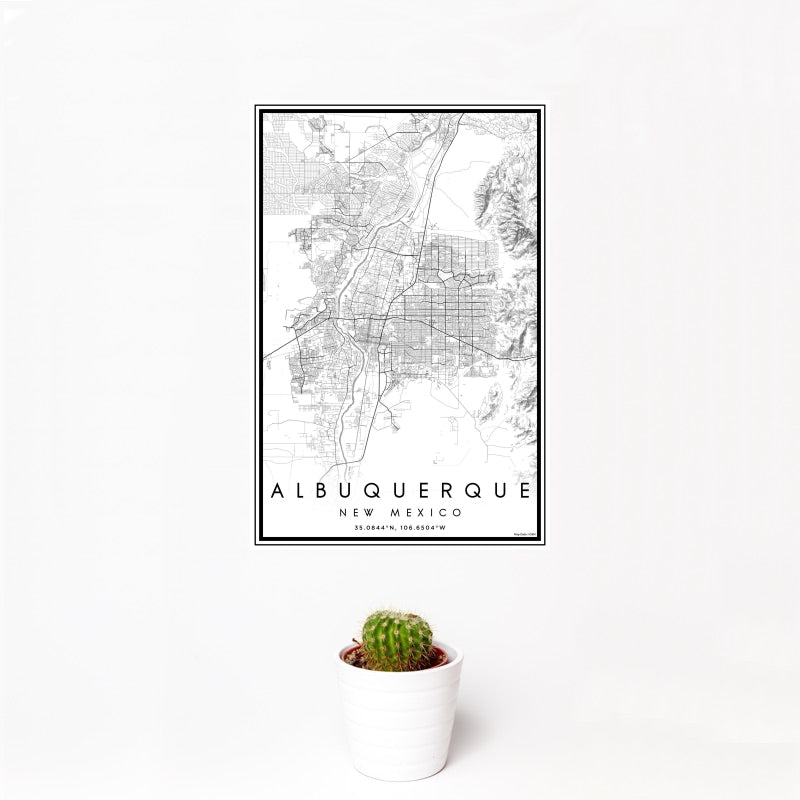 Albuquerque - New Mexico Classic Map Print