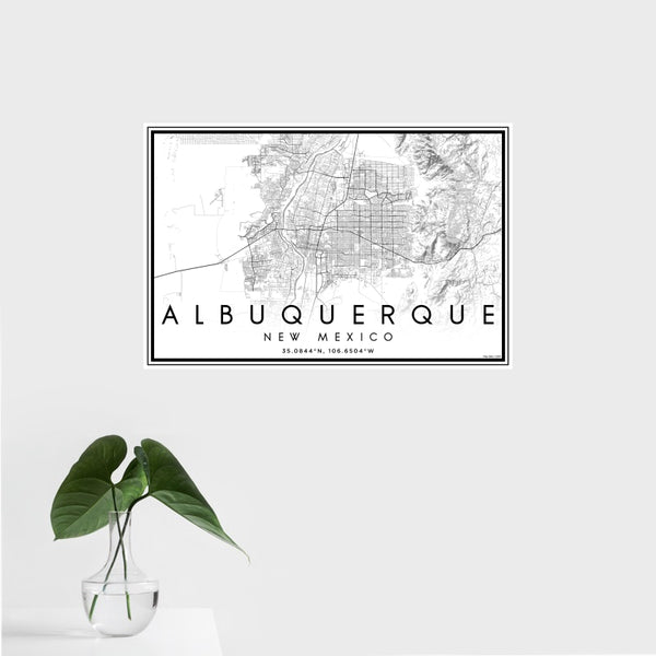 Albuquerque - New Mexico Classic Map Print