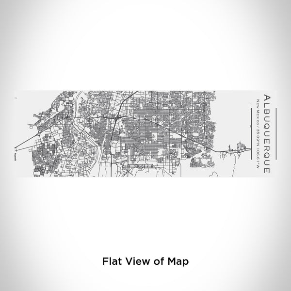 Rendered View of Albuquerque New Mexico Map Engraving on 10oz Stainless Steel Insulated Cup with Sliding Lid in White