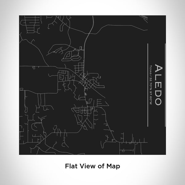Aledo - Texas Map Tumbler in Matte Black