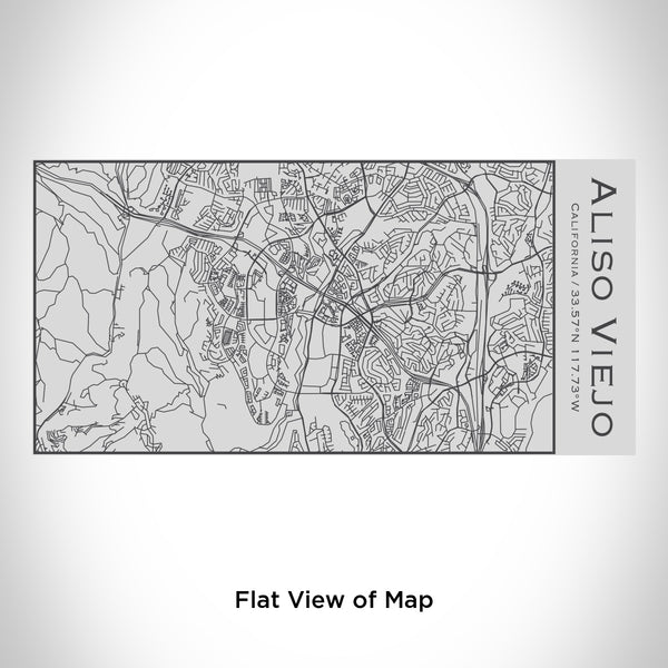 Rendered View of Aliso Viejo California Map Engraving on 17oz Stainless Steel Insulated Cola Bottle