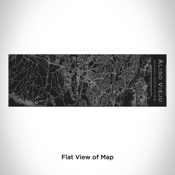 Rendered View of Aliso Viejo California Map Engraving on 10oz Stainless Steel Insulated Cup with Sliding Lid in Black