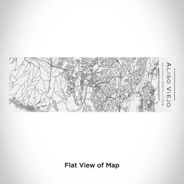 Rendered View of Aliso Viejo California Map Engraving on 10oz Stainless Steel Insulated Cup with Sliding Lid in White
