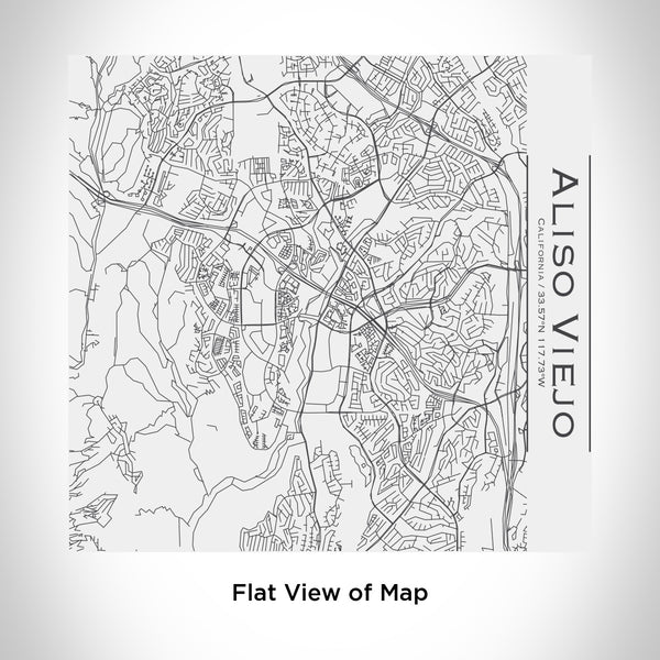 Rendered View of Aliso Viejo California Map Engraving on 17oz Stainless Steel Insulated Tumbler in White