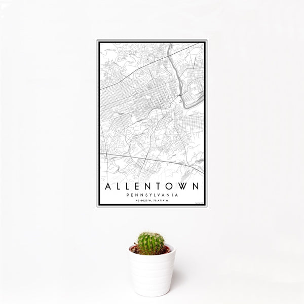 Allentown - Pennsylvania Classic Map Print