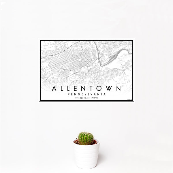 Allentown - Pennsylvania Classic Map Print