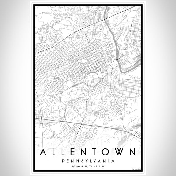Allentown - Pennsylvania Classic Map Print