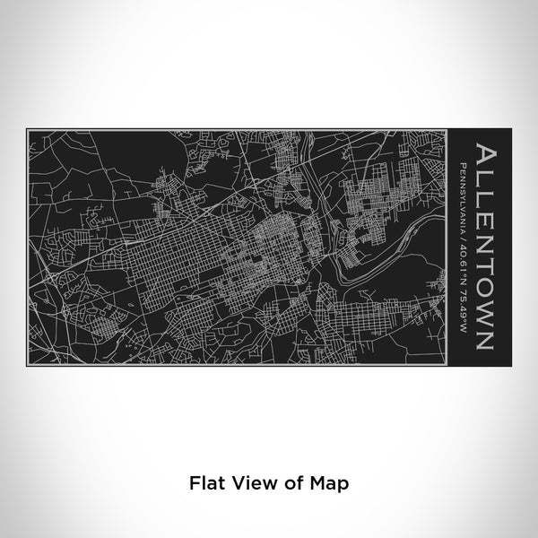 Allentown - Pennsylvania Map Insulated Bottle in Matte Black