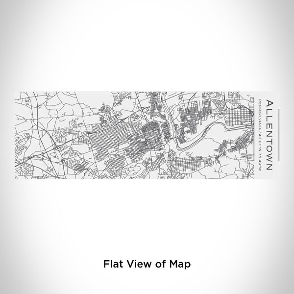 Rendered View of Allentown Pennsylvania Map Engraving on 10oz Stainless Steel Insulated Cup with Sliding Lid in White