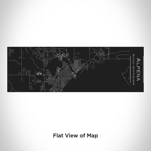 Alpena - Michigan Map Insulated Cup in Matte Black