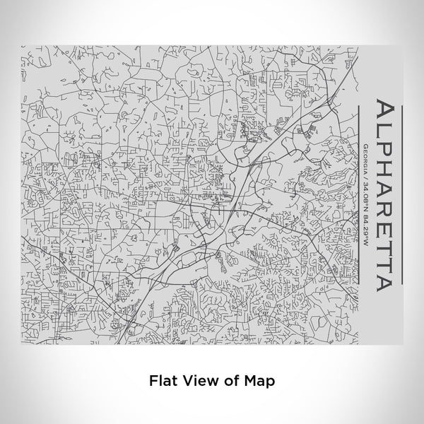 Alpharetta - Georgia Map Bottle with Bamboo Top