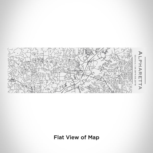Rendered View of Alpharetta Georgia Map Engraving on 10oz Stainless Steel Insulated Cup with Sliding Lid in White