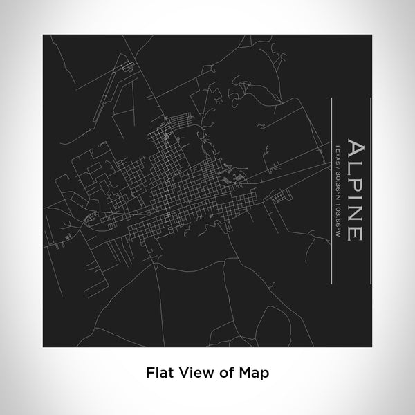 Alpine - Texas Map Tumbler in Matte Black