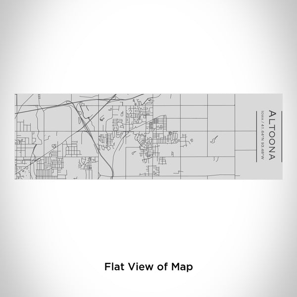 Rendered View of Altoona Iowa Map Engraving on 10oz Stainless Steel Insulated Cup with Sipping Lid