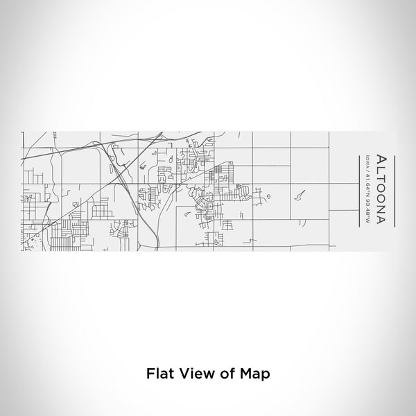 Rendered View of Altoona Iowa Map Engraving on 10oz Stainless Steel Insulated Cup with Sliding Lid in White