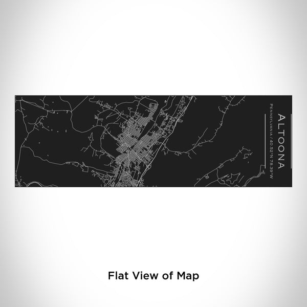 Rendered View of Altoona Pennsylvania Map Engraving on 10oz Stainless Steel Insulated Cup with Sliding Lid in Black