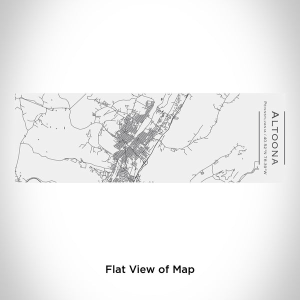 Rendered View of Altoona Pennsylvania Map Engraving on 10oz Stainless Steel Insulated Cup with Sliding Lid in White