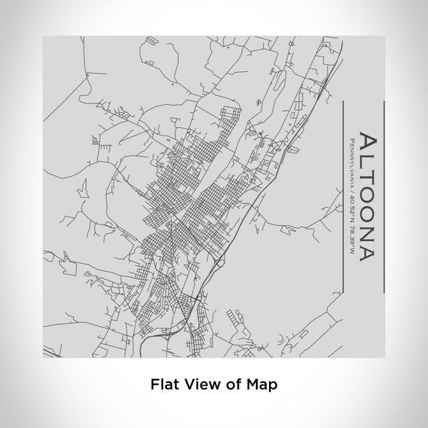 Rendered View of Altoona Pennsylvania Map Engraving on 17oz Stainless Steel Insulated Tumbler