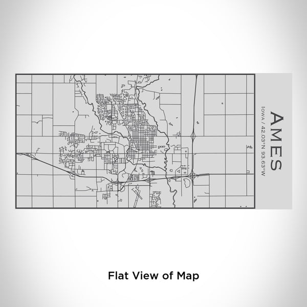 Ames - Iowa Map Insulated Bottle